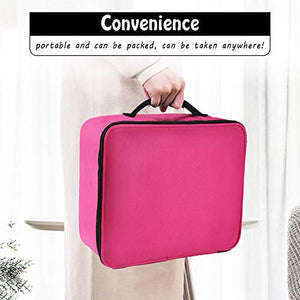 DIMJ Porta Trucchi da Viaggio, Borsa Trucco Professionale Beauty Case Rosa