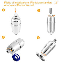 Carica l&#39;immagine nel visualizzatore di Gallery, Filtro Doccia con 2 Cartucce Filtro, 15 Strati Universale Filtro...