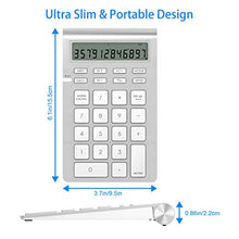 Carica l&#39;immagine nel visualizzatore di Gallery, Arkidyn Tastierino Numerico Bluetooth, Tastiera Numerica Wireless Tastierino...