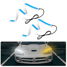 Carica l&#39;immagine nel visualizzatore di Gallery, LED Luce di Marcia Diurna 300LED, 2Pcs 60cm Luci diurne auto 2 Colori
