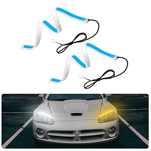 LED Luce di Marcia Diurna 300LED, 2Pcs 60cm Luci diurne auto 2 Colori