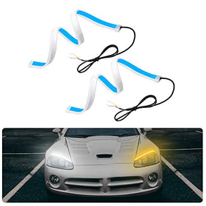 LED Luce di Marcia Diurna 300LED, 2Pcs 60cm Luci diurne auto 2 Colori