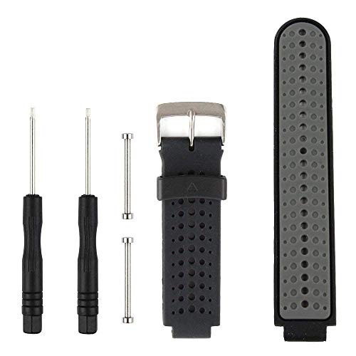 Fit-power Cinturino di Ricambio per smartwatch Garmin Forerunner Black&Grey - Ilgrandebazar