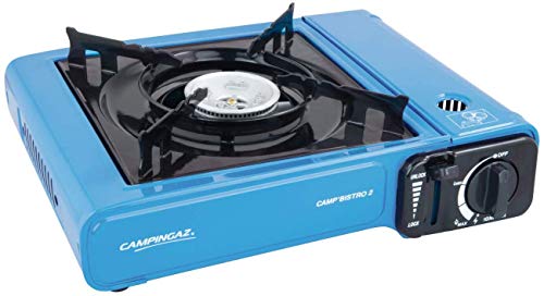 Campingaz Camp Bistro 2 - Fornello Gas Portatile per Campeggio/Feste, Blu