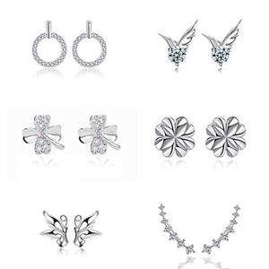 Yolistar 6 Paia Donna Orecchini in Argento 925, di Cristallo,... - Ilgrandebazar
