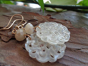 ✿ FIORI DI IN CRISTALLO O RESINA ✿ Orecchini fatti a mano realizzati...