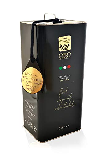 Olio Extravergine di Oliva 100% ITALIANO Estratto a Freddo Gnavolini 5 l