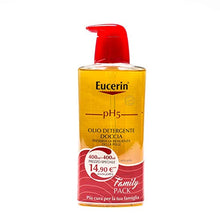 Carica l&#39;immagine nel visualizzatore di Gallery, Eucerin PH5 Olio Detergente Doccia Family Pack 2X400 ml - Ilgrandebazar