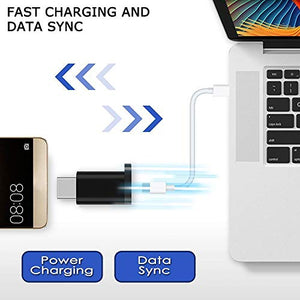 USB-C a USB 3.0 adattatore [6-pack],FDG tipo C (maschio) a USB-C-Black