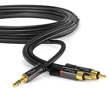 Carica l&#39;immagine nel visualizzatore di Gallery, KabelDirekt 2m Cavo RCA a Jack Y, (Coassiale Audio Stereo 2 Connettori 2 m