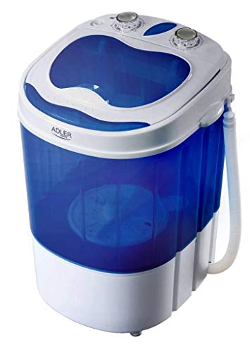 Adler AD 8051 Lavatrice Portatile Caricamento dall'alto Blu, Bianco 3 kg