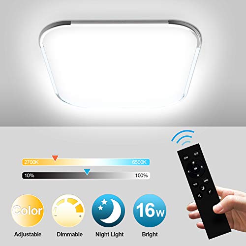 Hengda 16W LED plafoniera a dimmerabile, 1440LM Lampada da 16w Dimmerabile