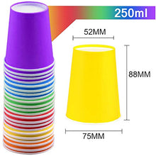 Carica l&#39;immagine nel visualizzatore di Gallery, Bicchieri di carta usa e getta per feste, 255 ml, multicolore,...