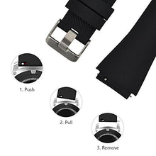 Carica l&#39;immagine nel visualizzatore di Gallery, MroTech 22 mm Cinturino di Ricambio Silicone compatibile per Samsung Nero - Ilgrandebazar
