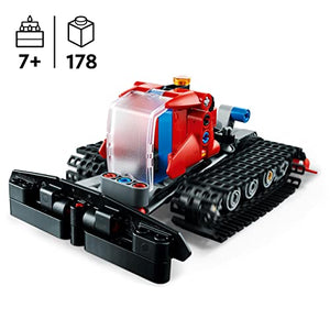 LEGO 42148 Technic Gatto delle Nevi, Set 2 in 1 con Motoslitta e Spazzaneve Giocattolo,Modello di Veicolo, Giochi per Bambini,Idee Regalo Inverno