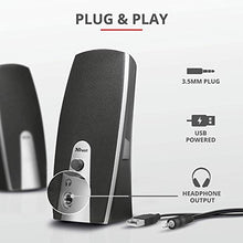 Carica l&#39;immagine nel visualizzatore di Gallery, Trust Mila Set Altoparlanti 2.0, nero [vecchio modello]