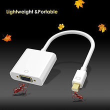 Carica l'immagine nel visualizzatore di Gallery, TOPELEK Mini Displayport/Thunderbolt a VGA Placcato Oro Cavo Thunderbolt...
