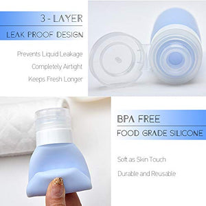 Set di bottiglie da viaggio portatili Contenitori 4pack - Ilgrandebazar