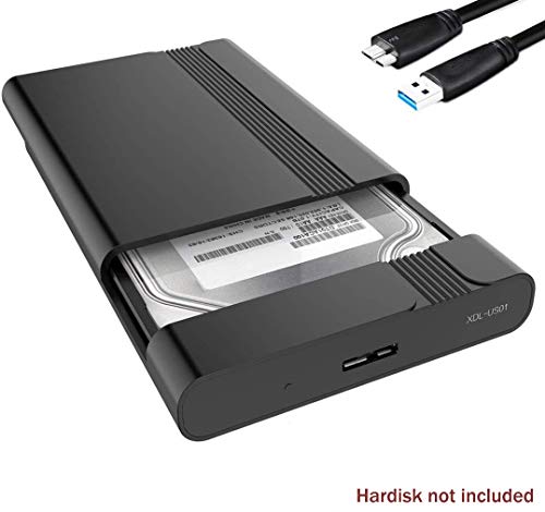 GeekerChip 2.5 inch USB 3.0 HDD SSD Case Esterno per Disco Rigido Nero