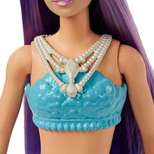 Carica l&#39;immagine nel visualizzatore di Gallery, Barbie - Dreamtopia Sirena Bambola capelli viola con coda blu e viola sfumati e coroncina, Giocattolo per Bambini 3+ Anni, HGR10