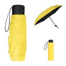 Carica l'immagine nel visualizzatore di Gallery, Vicloon Mini Ombrello Pieghevoli, Pieghevole Antivento Giallo