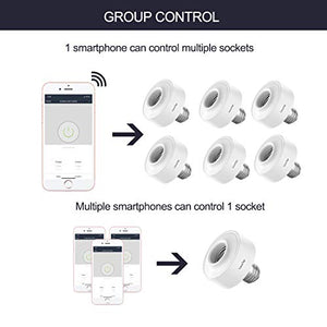 Smart WiFi Portalampada E27, LoraTap Wireless Adattatore per LED Lampadina... - Ilgrandebazar