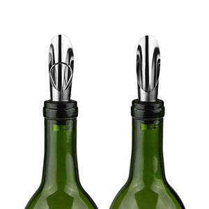 le bottiglie di vino in acciaio inossidabile aerating beccuccio e Pack 5 - Ilgrandebazar