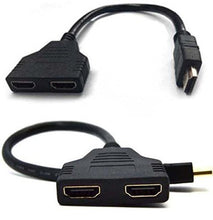 Carica l'immagine nel visualizzatore di Gallery, SYS 1 HDMI maschio a Dual 2 femmina adattatore sdoppiatore HD TV LED LCD