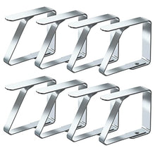 Carica l'immagine nel visualizzatore di Gallery, Blooven Tovaglia Clip in Acciaio, Gadget Molla Fermatovaglia, Acciaio Inossidabile, Argento, per Outdoor Picnic Party (4 cm x 8 Pezzi)