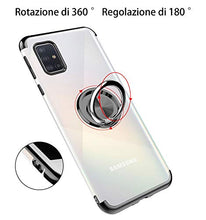 Carica l'immagine nel visualizzatore di Gallery, ZHIYIJIA per Cover Samsung Galaxy A51 Ring 360°Regolabile A51, Nero