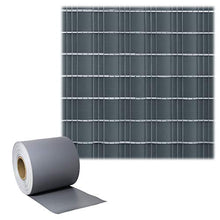 Carica l&#39;immagine nel visualizzatore di Gallery, LARS360 35m x 19cm con 20 Strisce Fascette Visione Protezione PVC Grigio - Ilgrandebazar