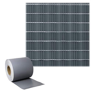 LARS360 35m x 19cm con 20 Strisce Fascette Visione Protezione PVC Grigio - Ilgrandebazar