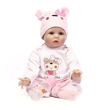 Carica l&#39;immagine nel visualizzatore di Gallery, ZIYIUI Realistica 55 cm Bambole Reborn Bambina Bambola Femmina...