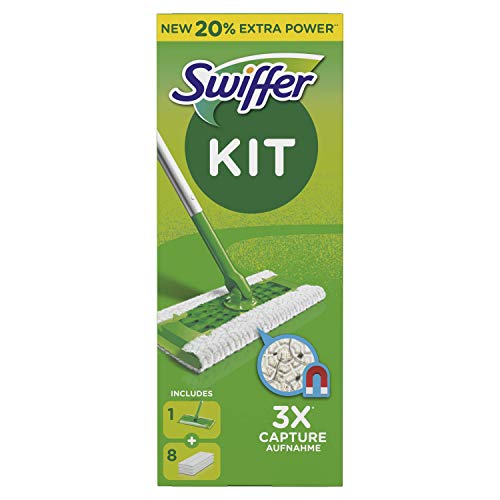 Swiffer Starter Kit Scopa con 1 Manico + 8 Panni di 1 Scopa, 8 - Ilgrandebazar