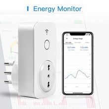 Carica l&#39;immagine nel visualizzatore di Gallery, Presa Wifi Italiana 16A 3680W Smart Plug Intelligente Spina Energy Monitor,...