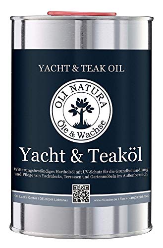 OLI-NATURA yacht e olio di teak (olio legno per la protezione legni...