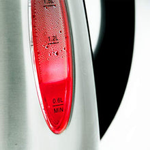 Carica l'immagine nel visualizzatore di Gallery, Grunkel - Bollitore elettrico in acciaio inox da 1,7 litri di capacità e 2200 W di potenza, spia acqua bollitura, spegnimento automatico e filtro dell'acqua rimovibile, modello HV-16GX