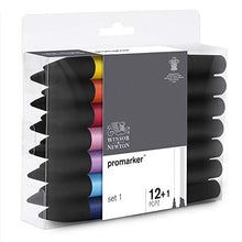 Carica l&#39;immagine nel visualizzatore di Gallery, Winsor &amp; Newton Promarker - 12+1 pennarelli Set 1 - Ilgrandebazar