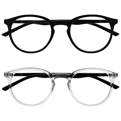 Opulize Met 2 Potenza ottica +2,00, Nero / Chiaro Davanti Con Le Braccia Nere - Ilgrandebazar