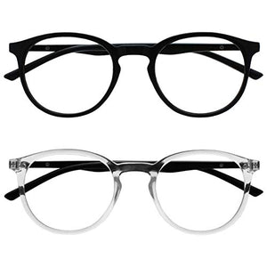 Opulize Met 2 Potenza ottica +2,00, Nero / Chiaro Davanti Con Le Braccia Nere - Ilgrandebazar