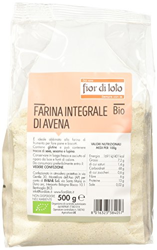 Fior di Loto Farina Integrale Avena Biologico - 500 g