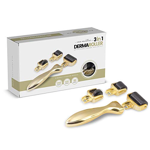 DERMAROLLER 3 in 1 – Micro aghi da 0.5mm per Viso e Corpo – 3 Derma Roller - Ilgrandebazar