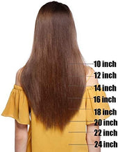 Carica l&#39;immagine nel visualizzatore di Gallery, Rich Choices Extension Capelli Veri Clip Full Head Remy Human Hair Extensions Clip 8 Fasce Naturalei Lunga 20cm Pesa 65g, #1B Nero Naturale 20 cm (65 g) #1B Nero Naturale