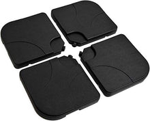 Carica l&#39;immagine nel visualizzatore di Gallery, GARDENIA Quadrata 50x50 Set 4 Pezzi Base per Ombrellone, Nero