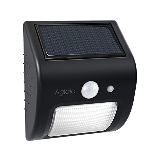 Aglaia Luce Solare Sensore Movimento, 8 LED 2 W con modalità auto, IP65... - Ilgrandebazar