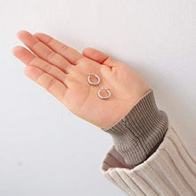 Carica l&#39;immagine nel visualizzatore di Gallery, Orecchini a cerchio in argento Sterling da 13 mm, idea regalo per ragazze...