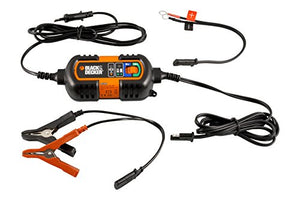 BLACK+DECKER BDV090 Carica Batteria e Mantenitore di Carica, 6 V e 12 V - Ilgrandebazar