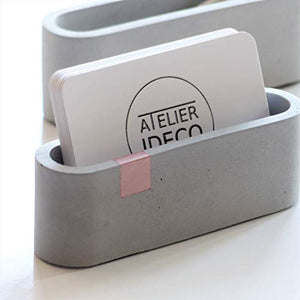 Atelier Ideco - Display Aziendale Concreto Scheda Grigia E Rosegold Per... - Ilgrandebazar