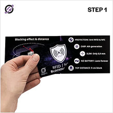 Carica l'immagine nel visualizzatore di Gallery, ORBITY Carta di Blocco con Avanzato Sistema di Protezione RFID &amp; NFC - Proteggi Carte di Credito Contactless. (OrbityCard)
