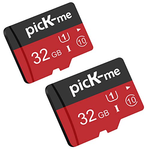picK-me Scheda di Memoria 32G Flash TF Classe 10, 80MB/S, 32GB, 2 PCS